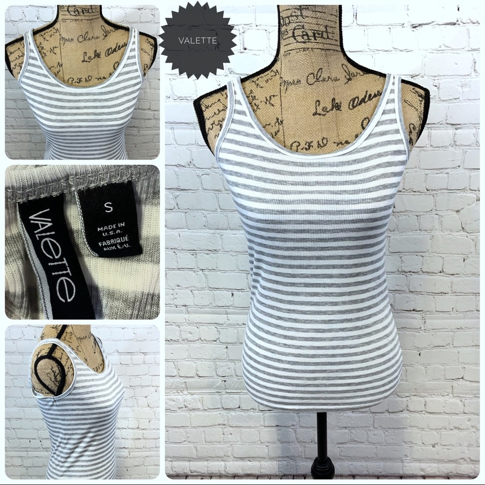 🆕 Valette Striped Tank Top Size Small NWOT